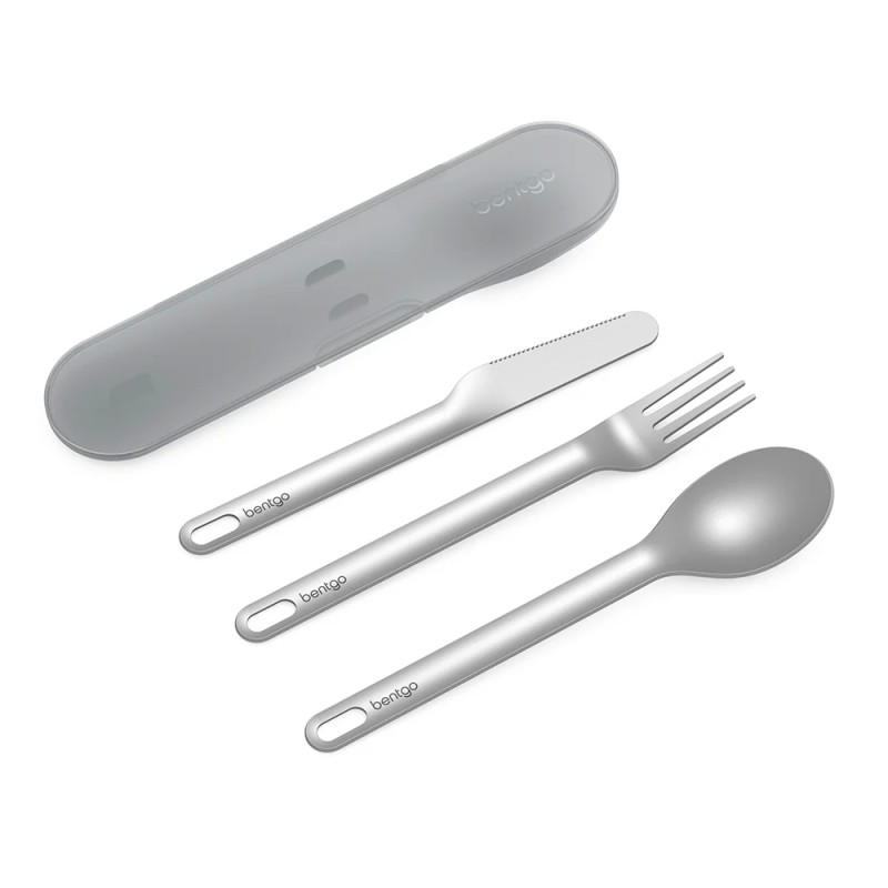 Cubiertos para viaje Inox Gris - BGSSUT-Y