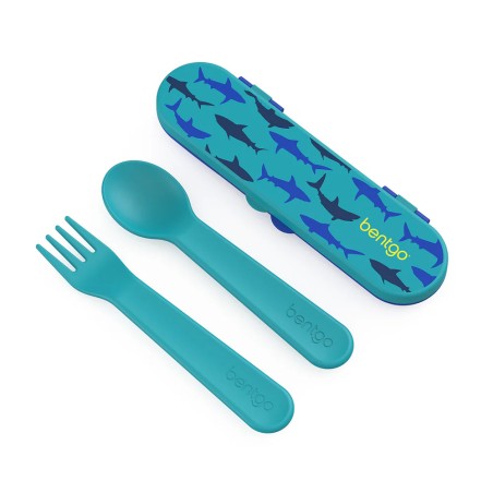 Cubiertos para viaje Print Tiburones - BGKDUTPL-SHK