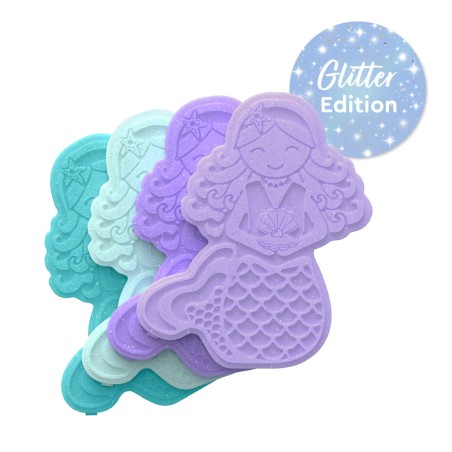 Hielo reutilizable Glitter de Sirena (Pack de 4) - BGICE-MMD