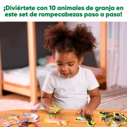 Step By Step Rompecabezas Animales De Granja - SKILL487SPFA