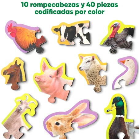 Step By Step Rompecabezas Animales De Granja - SKILL487SPFA