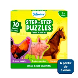 Step By Step Rompecabezas Animales De Granja - SKILL487SPFA
