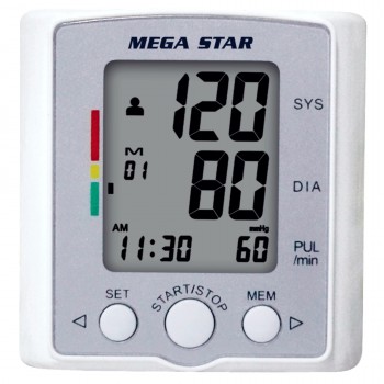 Comprá Medidor de Presión Digital Mega Star HT520 - Blanco/Gris - Envios a  todo el Paraguay